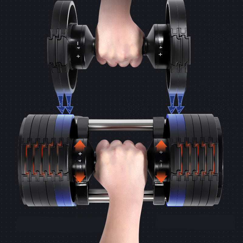 Round Adjustable Dumbbells Pairs