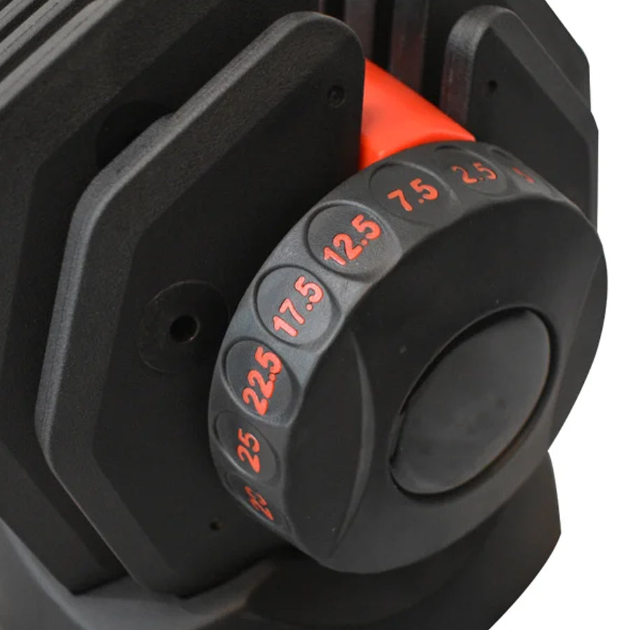 25kg Adjustable Dumbbell – 10-in-1 Weight Set | Quick Dial System, Safety Lock & Non-Slip Handle | Space-Saving Strength Training Dumbbell for Home Gym Workouts