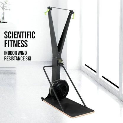 Ski Exercise Machine – Nordic Ski Simulator with LED Monitor – Full-Body, Low-Impact Trainer with Adjustable Resistance