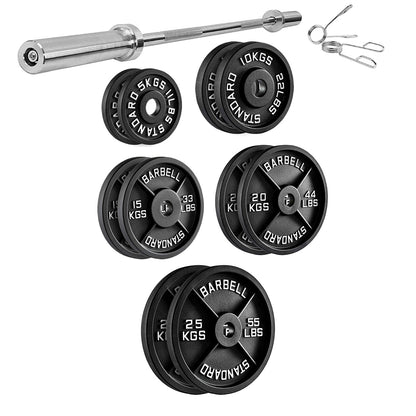 Cast Iron Weight Plates – Strength Training Discs for Home & Gym – Multiple Sizes – Fits Barbells & Dumbbells – Professional Grade