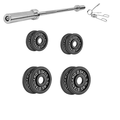 Cast Iron Weight Plates – Strength Training Discs for Home & Gym – Multiple Sizes – Fits Barbells & Dumbbells – Professional Grade