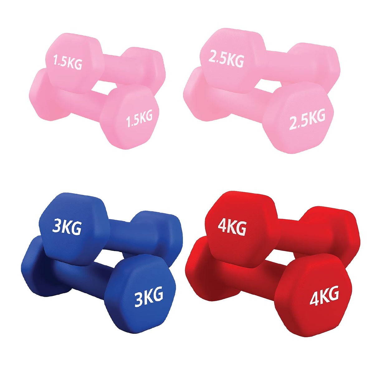 Neoprene Dumbbell Pairs