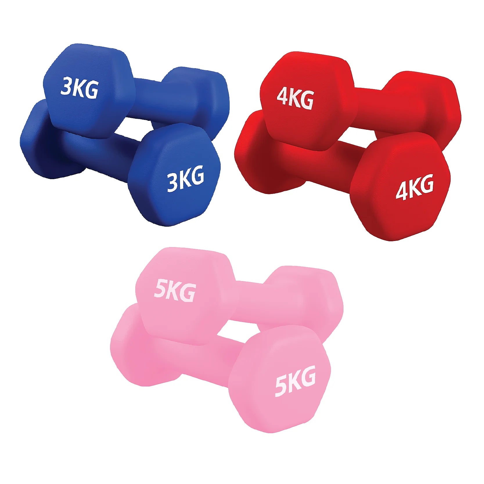 Neoprene Dumbbell Pairs
