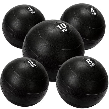 Heavy-Duty Slam Balls (3kg–25kg) – No-Bounce Rubber Medicine Balls with Textured Grip – Core Strength Training Equipment