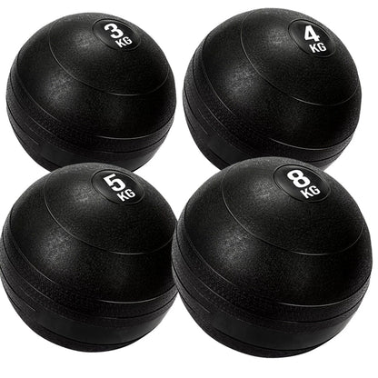 Heavy-Duty Slam Balls (3kg–25kg) – No-Bounce Rubber Medicine Balls with Textured Grip – Core Strength Training Equipment