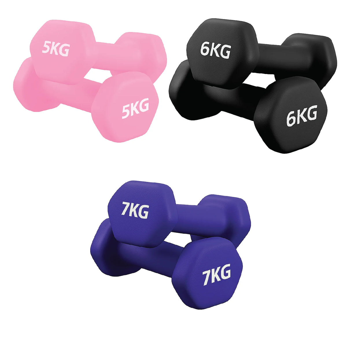 Neoprene Dumbbell Pairs