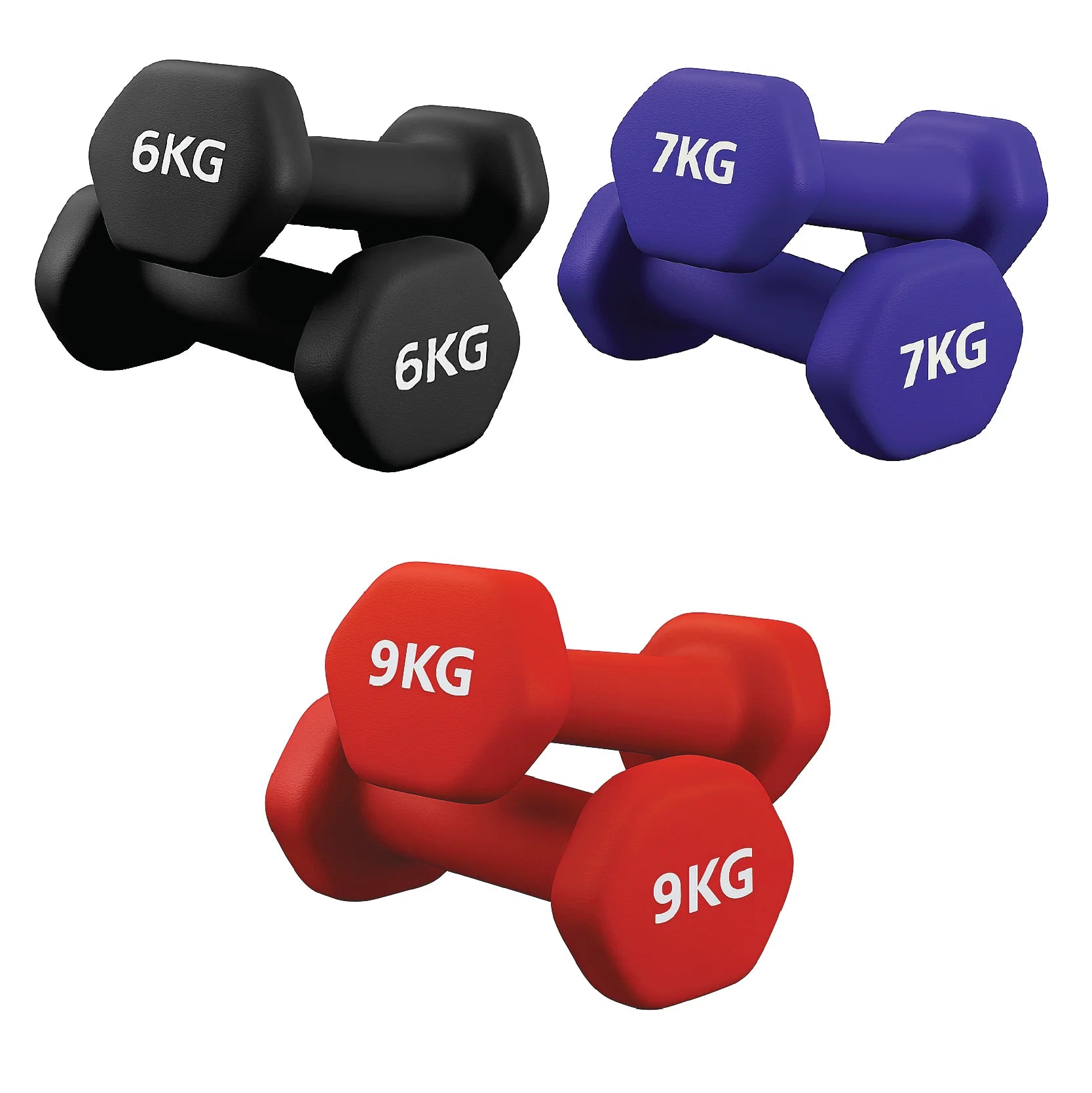 Neoprene Dumbbell Pairs