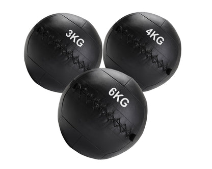 Premium Wall Balls (3kg–12kg) – Double-Stitched Medicine Balls with Textured Grip – Durable PVC for CrossFit, HIIT & Core Training