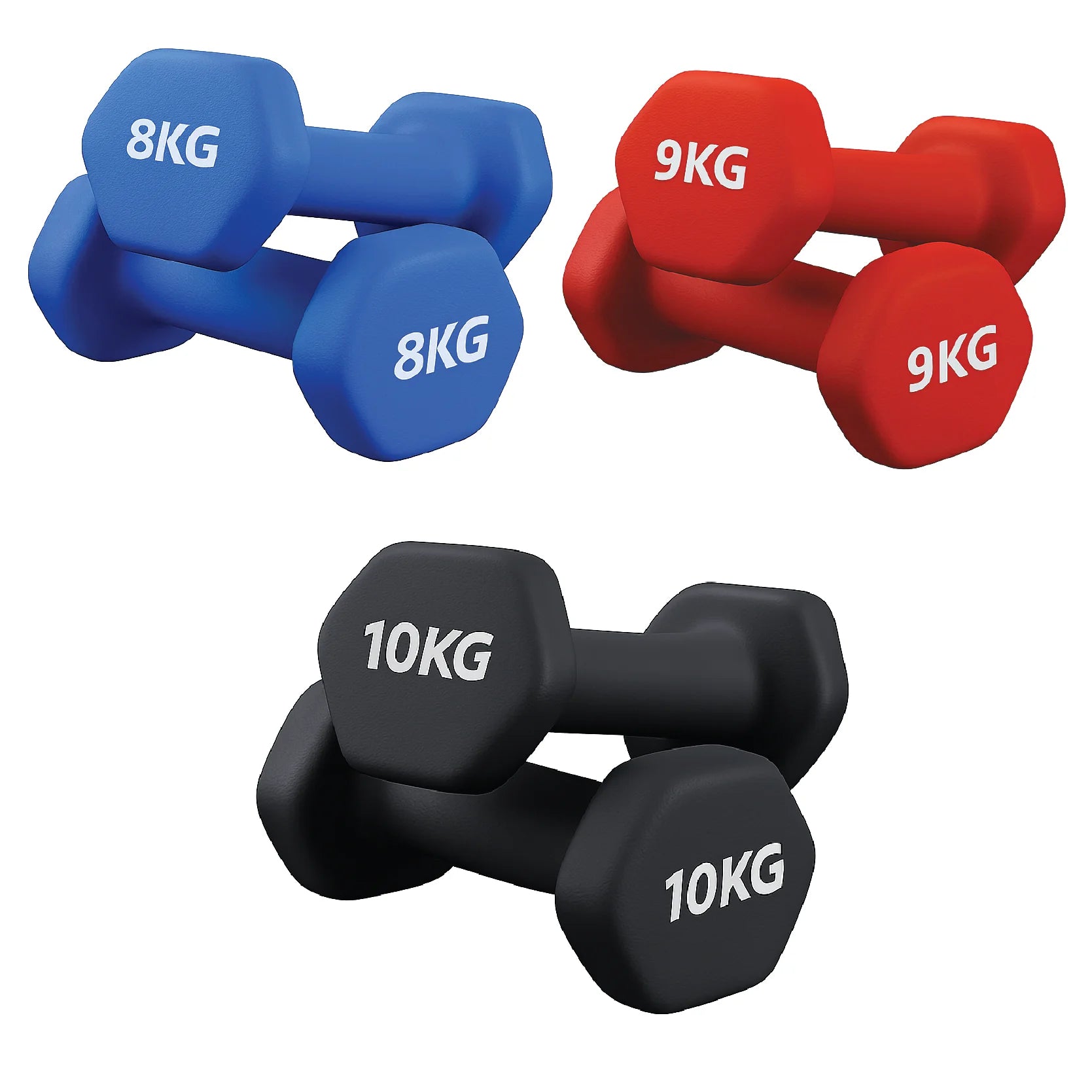 Neoprene Dumbbell Pairs