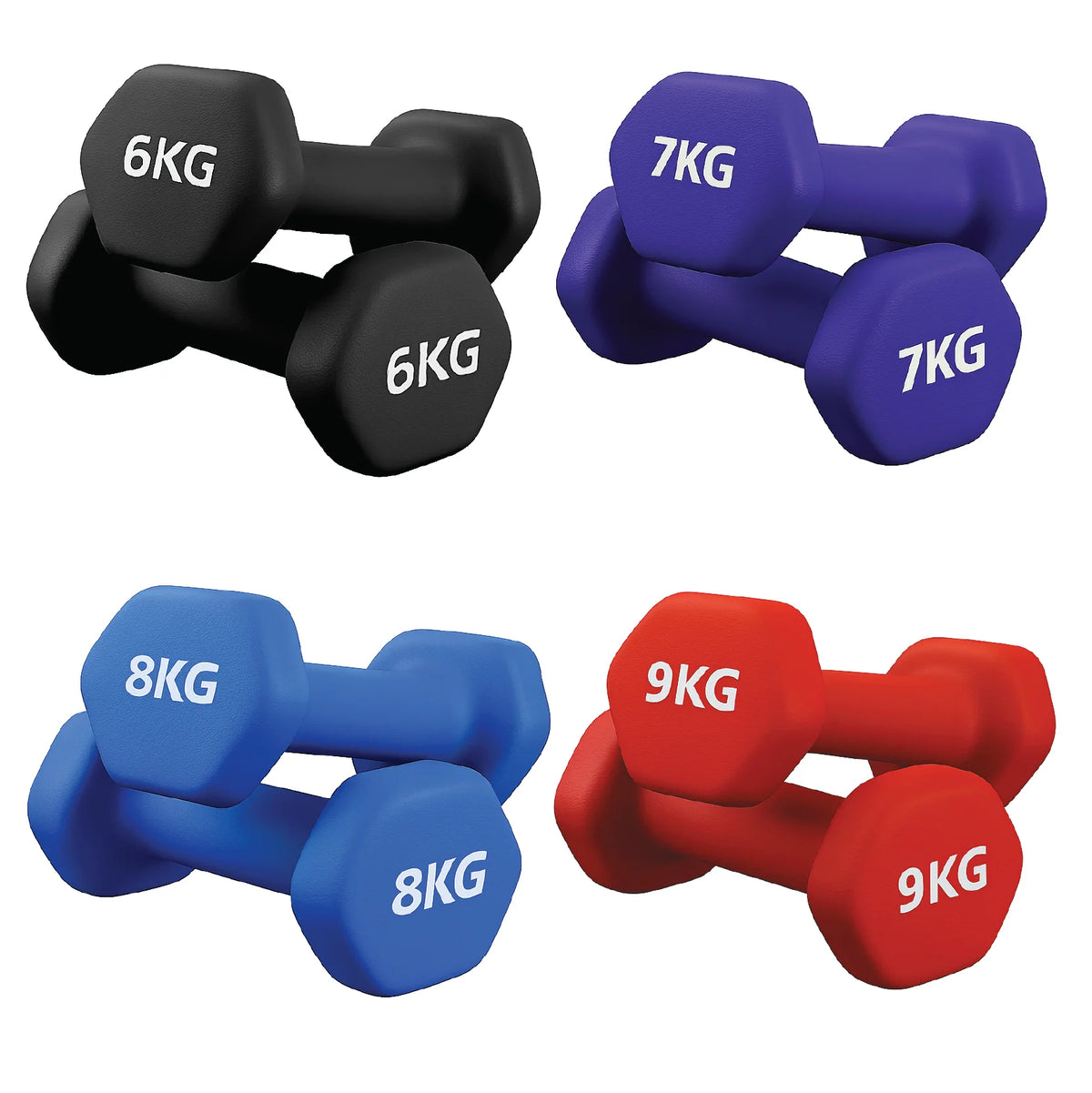 Neoprene Dumbbell Pairs