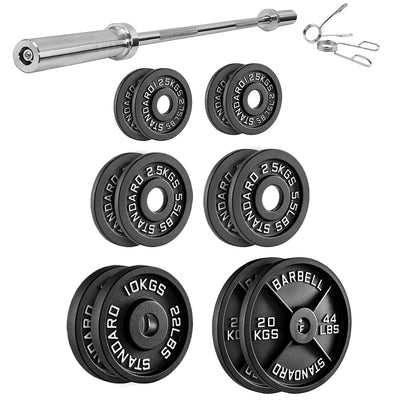 Cast Iron Weight Plates – Strength Training Discs for Home & Gym – Multiple Sizes – Fits Barbells & Dumbbells – Professional Grade