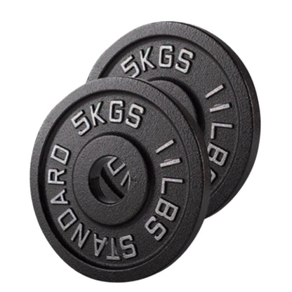 Cast Iron Weight Plates – Strength Training Discs for Home & Gym – Multiple Sizes – Fits Barbells & Dumbbells – Professional Grade