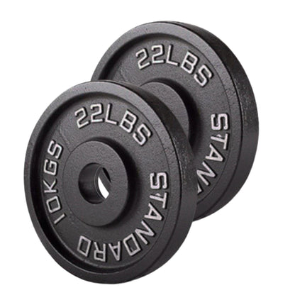 Cast Iron Weight Plates – Strength Training Discs for Home & Gym – Multiple Sizes – Fits Barbells & Dumbbells – Professional Grade