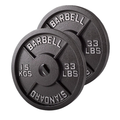 Cast Iron Weight Plates – Strength Training Discs for Home & Gym – Multiple Sizes – Fits Barbells & Dumbbells – Professional Grade