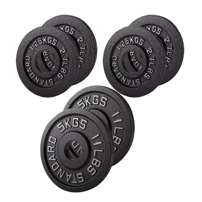 Cast Iron Weight Plates – Strength Training Discs for Home & Gym – Multiple Sizes – Fits Barbells & Dumbbells – Professional Grade