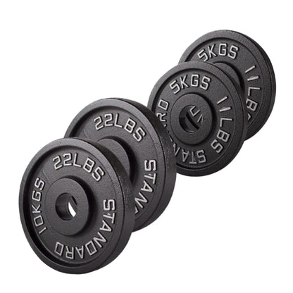 Cast Iron Weight Plates – Strength Training Discs for Home & Gym – Multiple Sizes – Fits Barbells & Dumbbells – Professional Grade