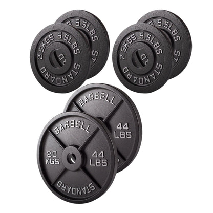Cast Iron Weight Plates – Strength Training Discs for Home & Gym – Multiple Sizes – Fits Barbells & Dumbbells – Professional Grade