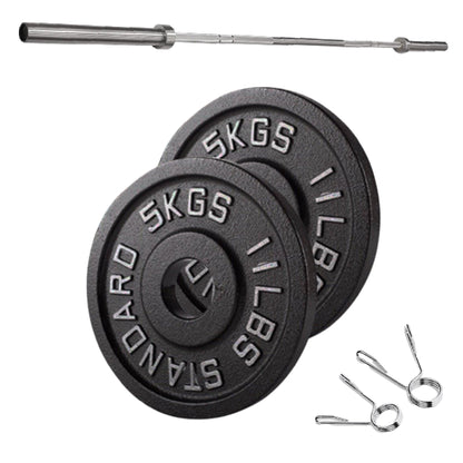 Cast Iron Weight Plates – Strength Training Discs for Home & Gym – Multiple Sizes – Fits Barbells & Dumbbells – Professional Grade