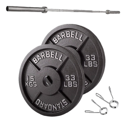 Cast Iron Weight Plates – Strength Training Discs for Home & Gym – Multiple Sizes – Fits Barbells & Dumbbells – Professional Grade