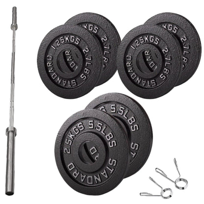 Cast Iron Weight Plates – Strength Training Discs for Home & Gym – Multiple Sizes – Fits Barbells & Dumbbells – Professional Grade