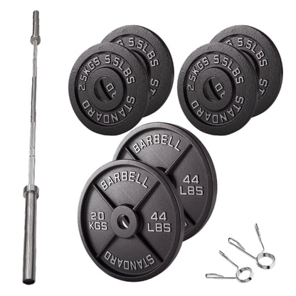 Cast Iron Weight Plates – Strength Training Discs for Home & Gym – Multiple Sizes – Fits Barbells & Dumbbells – Professional Grade