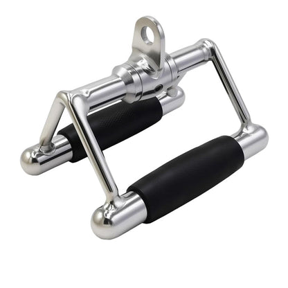 Cable Machine Attachments for Home Gym | Tricep Rope, V Bar, Curl & Lat Pull Down Bars | Heavy Duty Steel Grips with Carabiner Clips for Multi Gym Training