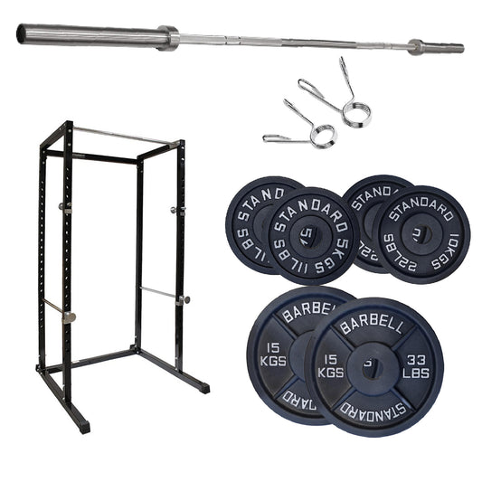 G100 Heavy-Duty Power Rack – Reinforced Steel Strength Station with Pull-Up Bar – Spacious, Customisable Design for Compound Lifts