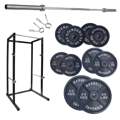 G100 Heavy-Duty Power Rack – Reinforced Steel Strength Station with Pull-Up Bar – Spacious, Customisable Design for Compound Lifts
