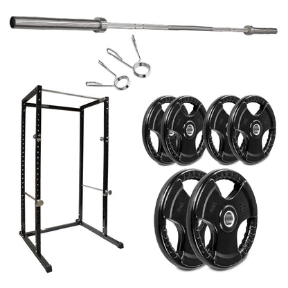 G100 Heavy-Duty Power Rack – Reinforced Steel Strength Station with Pull-Up Bar – Spacious, Customisable Design for Compound Lifts