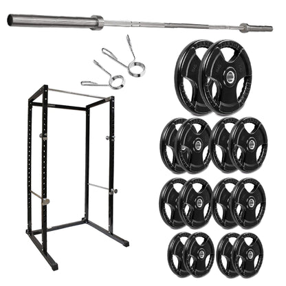 G100 Heavy-Duty Power Rack – Reinforced Steel Strength Station with Pull-Up Bar – Spacious, Customisable Design for Compound Lifts