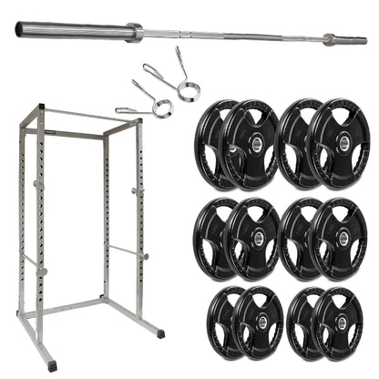 G100 Heavy-Duty Power Rack – Reinforced Steel Strength Station with Pull-Up Bar – Spacious, Customisable Design for Compound Lifts