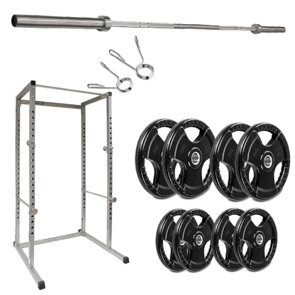 G100 Heavy-Duty Power Rack – Reinforced Steel Strength Station with Pull-Up Bar – Spacious, Customisable Design for Compound Lifts