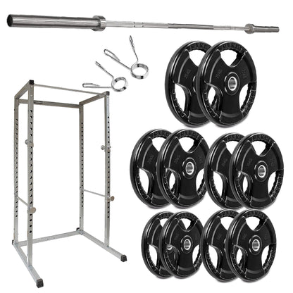 G100 Heavy-Duty Power Rack – Reinforced Steel Strength Station with Pull-Up Bar – Spacious, Customisable Design for Compound Lifts