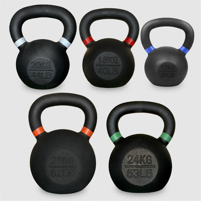 Cast Iron Kettlebells – Solid Build with Smooth Wide Handle – Multiple Weights for Full-Body Functional & Strength Training