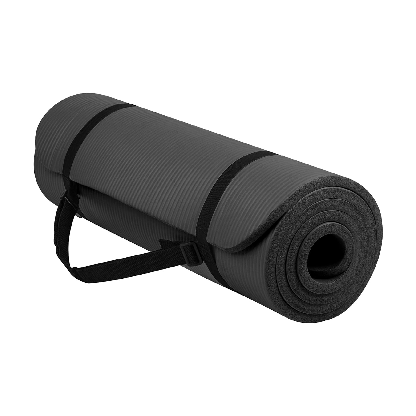10mm Thick Non-Slip Yoga Mat with Strap