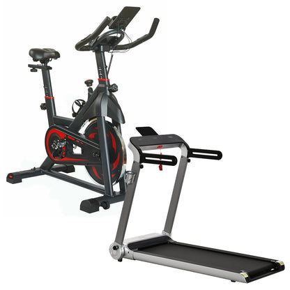Magnetic Exercise Bike – Silent Belt Drive, 8kg Flywheel, LCD Display – Adjustable Resistance & Seat – Home Cardio Trainer
