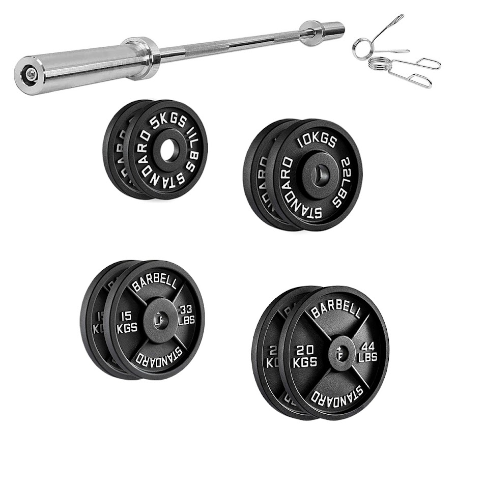 Cast Iron Weight Plates – Strength Training Discs for Home & Gym – Multiple Sizes – Fits Barbells & Dumbbells – Professional Grade