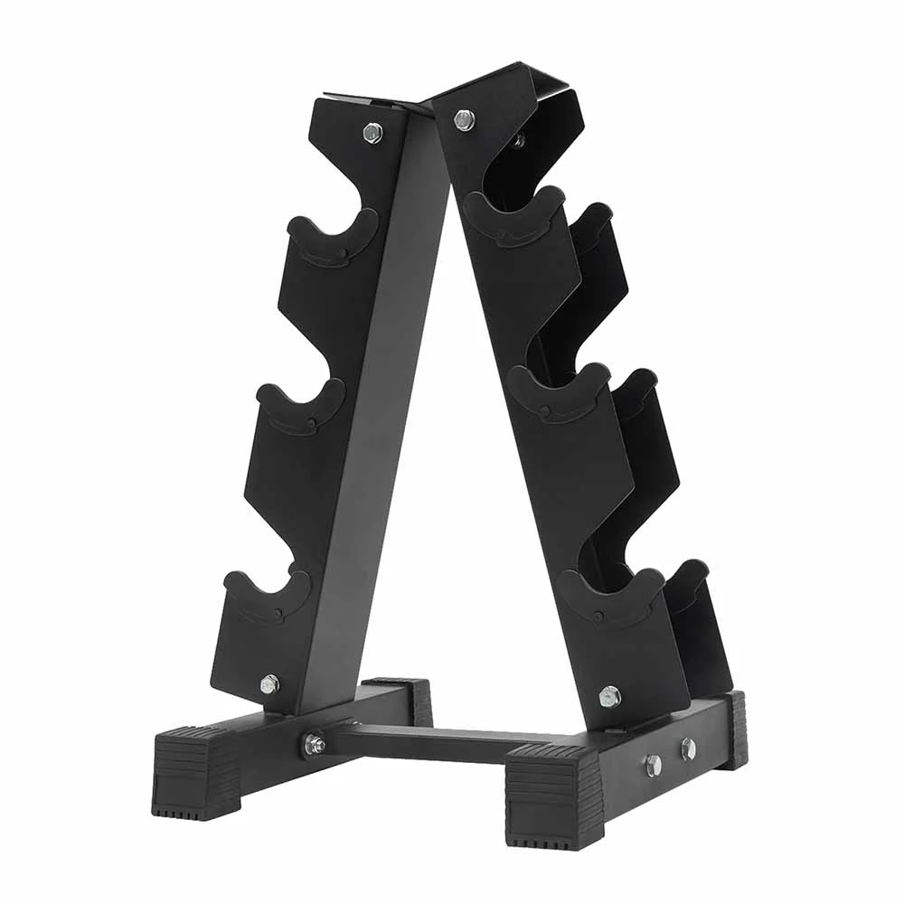 Round Hex Dumbbells Pair with Racks