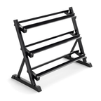 Round Hex Dumbbells Pair with Racks
