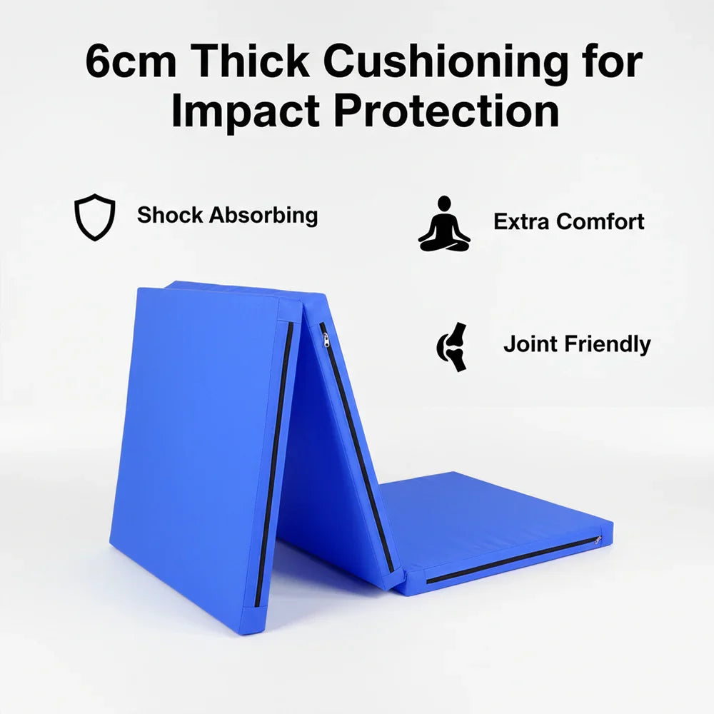Tri Fold Gym Mat with 5cm Thick Foam