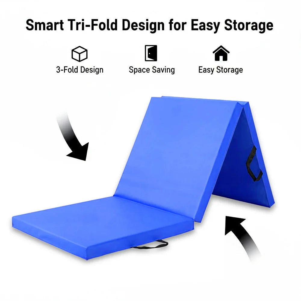 Tri Fold Gym Mat with 5cm Thick Foam