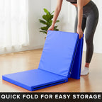 Tri Fold Gym Mat with 5cm Thick Foam