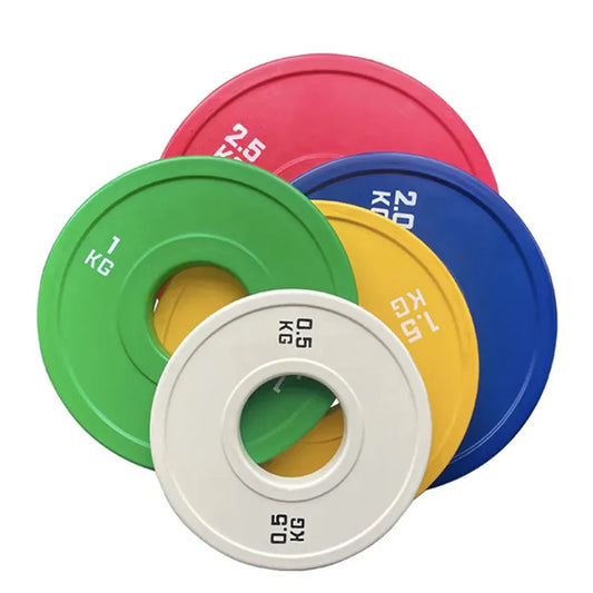Color Coded Olympic Bumper Plate, Fractional Weight Plates for Cross Training & Strength Workouts, Durable Rubber Construction, Easy ID for Home Gym